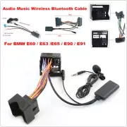 Car Audio Wireless Bluetooth Aux Input Cable Adapter Wire Harness For BMW E60/90