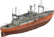 Hasegawa/Pontos Model HP001 1/250 Antarctic Observation Ship SOYA Second Antarctic Observation Team Plastic Model