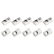 Roll in Spring T Nuts (M5x13mm) 20Pcs, Carbon Steel Spring Loaded T Nut