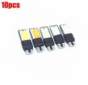 10Pcs Auto Car Interior Cob Width Wedge Bulb Light Bright 12V Red 6W T10 Led fz