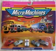 Micro Machines 75030 #6 Corvettes GALOOB 1997 NEW SEALED - RARE!!