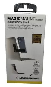 Scosche Magic Mount Magnetic Phone Mount for Laptop/Computer Monitor Stand NEW