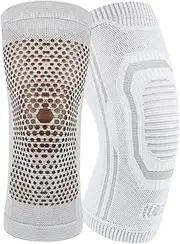 1 Pair Graphene Wrap Protective Sleeve for Outdoor Activities Warm Leg for Motorcycle Travel Thicken Elastic Support for Winter Sports