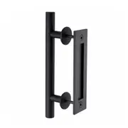 Stainless Steel Sliding Flush Pull Barn Door Handle Knob - 12"