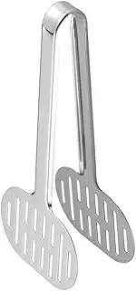 Stainless Steel Steak Clamp Barbecue Clip Bread Tongs Clip for Home Restaurant Hotel Buffet Lightweight Portable Silver