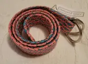 Vineyard Vines -- Canvas Belt Fish Pink Size: Small