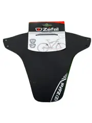 Zefal MTB Front Fork Fender Kit Black with Polar Grey Print / Zip Ties