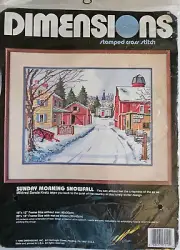 Dimensions Stamped Cross Stitch Kit Sunday Morning Snowfall