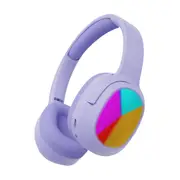 Laser Kids RGB Bluetooth Wireless Headphones Purple Volume Limited Foldable Design