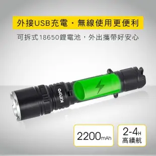 【KINYO】雙鍵強光手電筒(停電/露營 LED-671)