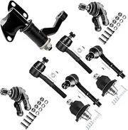 [SOSOPART] 9pc Set Front Suspension Kit Idler Arm Inner Tie Rod End Outer Tie Rod End Lower Ball Joint Upper Ball Joint Replacement for Nissan D21 Pathfinder Pickup