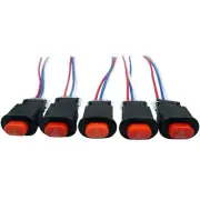 5pcs Motorcycle Double Flash Switch Hazard Light Flash Warning Switch Button