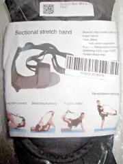 Flex Strap – Flexibility & Stretching. Sectional stretch band Black L2