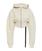 Rick Owens DRKSHDW Collage Gimp Hoodie M cream