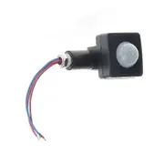 AC85-265V IP65 Motion Sensor Adjustable PIR Switch Ultrathin LED Light PIR Outdoor Motion Sensor Detector,10Mm Black