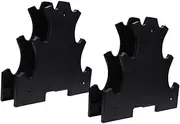 FOYTOKI Dumbbell Rack Set Dumbbell Holders Brackets Storage Stands Plastic Workout Easy to Assemble