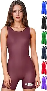 [Exxact Sports] Women’s Wrestling Singlet - High-Cut, Full-Coverage Powerlifting Singlet Women for Competition & Training