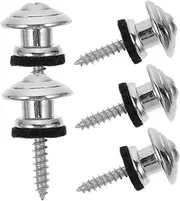 SWOOMEY 5pcs Guitar Strap Locks End Pin Lock for Classical Electric Guitar Bass Easy Installation Smooth Surface Design Durable