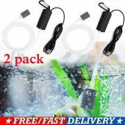 2pcs Aquarium Fish Tank Air Pump Portable USB Mini Oxygen Air Pump Filter Pet