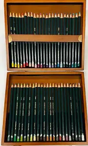 Derwent 48 Artist Blendable Color Pencils in Wooden Box