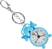 [NOLITOY] Mini Alarm Clock Keychain Key Pendant with Alarm Clock Bag Alarm Key Chains Holder Cute Keychain Clock Bag Dorm Alarm Clock Key Chain Ladies Teens Small Purple