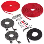 NEW! Belva BAK84 Complete 8 Gauge Amp Wire Kit w/4-Ch RCA Interconnect Cable