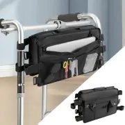 Large Walker Tote Bag Rollator Storage Basket With Adjustable Fastener~-