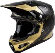 Fly Formula S Carbon Legacy Helmet (2XL, Black/Gold)