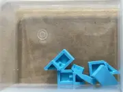 LEGO Parts - Medium Azure Wedge 2 x 1 x 2/3 Right - No 29119 - QTY 5