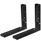 2 Pcs Microwave Brackets Adjustable Wall Mount Shelf Heavy Duty Carbon Steel Wal