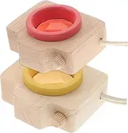 Vaguelly 2pcs Prism Kaleidoscope Self Closing Spring Hinge Wood Toy Wooden Children Kaleidoscopes Toddlers Wooden Blocks Funny Kaleidoscopes Childrens Toys Party Toys Vintage Glass Camera