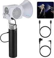 NEEWER Battery Grip Power Supply for HS MS HB Series COB Video Lights, 6800mAh/99Wh Type C PD 100W Output D TAP 14.4V/10A, Handheld Photography Light Stand for Travel Outdoor Video Recording, PH99E