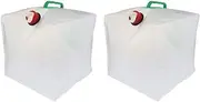 2X 20L Collapsible Water Container Bladder Water Bag for Outdoor Sport Camping Water Storage Carriers