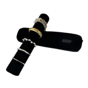 Velvet Jewelry Roll Bag for Brackets Bangles Watches, Great Jewelry Organizer