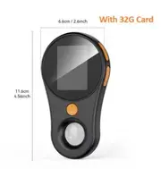 500X Magnification Digital Handheld Microscope Magnifier Portable Magnifying Glass Two Megapixel with light for Coins Jewellery Black With 32G Card