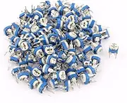 Aexit 120Pcs (Potentiometer) 500 Ohm 3 Terminals Trimmer Potentiometer (57ry422qf681) Adjustable Resistor