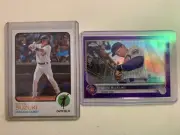 Seiya Suzuki Rookie Card Lot (2)- Purple Refractor & Heritage- Chicago Cubs