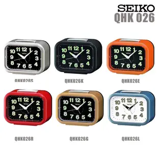 《 PT蝦屏時計 》日本精工SEIKO 大聲公 靜音 時鐘 鬧鐘 QHK026 QHK026S QHK026K (6色)