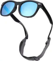 Bendable Flexible Polarized Baby Sunglasses with Strap for Newborn Infant Boys G