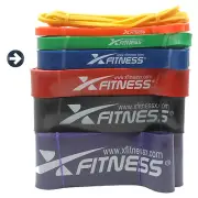 xFitness Pull Up Assist Resistance Stretch Band | #4 Blue 40-80 lbs Resistance