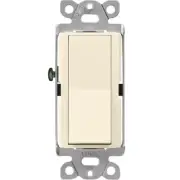 Claro On/Off Switch, 15 Amp/3 Way, Almond (CA-3PS-AL)
