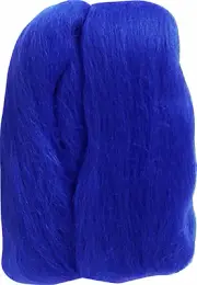 Blue Natural Wool Roving .3Oz