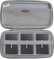Hermitshell Hard Travel Case for Samsung T7 / T7 Touch Portable SSD 1TB 2TB 500GB USB 3.2 External Solid State Drive (Case for 3 Hard Drives, Gray)