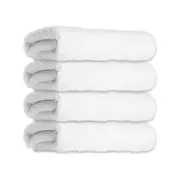 4PK Jason Commercial White J-Dry Luxe Bath Towel Body Cloth Large 76x150cm