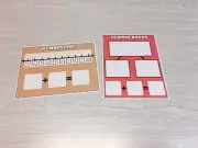 Set of 2 - Laminated Math Work Mats #12 - Dry Erase