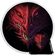 Scary Dragon Beach Towel