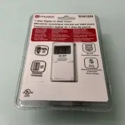 Utilitech In-Wall 7 Day Indoor Digital Timer 0141224 On Off Settings New