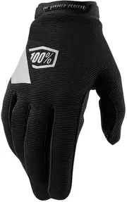 100% Ridecamp Ladies Bicycle Gloves, black, Size L for Women