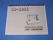 New Home Model SD-2014 Sewing Machine Instruction Manual - Printed