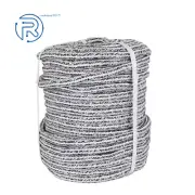 5/8 "x200'24 Strand Braided Rope (Black & White) Tensile Strength 16000 Lbs